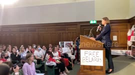 Sviatlana Tikhanovskaya met members of Belarus diaspora in London