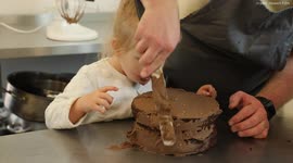 Three-year-old girl who started helping dad in kitchen now has own YouTube show