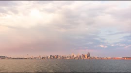 Watch the sun set over the Olympic Mountains and Puget Sound in Seattle as the dry spell reaches day 51