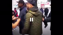 Lidls Holloway, London. Fight between security snd customers.