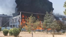 Private Hospital Building Is On Fire In Ankara, Turkey