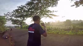 The delta variant of covid-19 worsens in Jakarta, residents exercise to increase their immunity