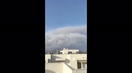 Smoke Covers Large Part Of Suburbs In Athens, Greece