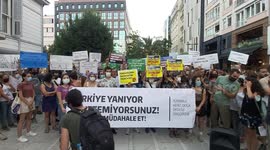 Protest Action Against Forest Fires In Turkey
