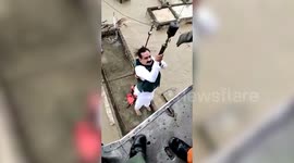 Indian State Minister has to be airlifted from flood-hit village in Madhya Pradesh