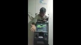 Thief becomes stuck inside of ATM he attempted to rob in southern India
