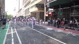 Ticker-Tape Parade Honoring Front-Line Workers In NY, US