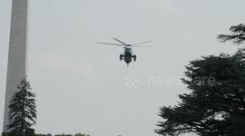 President Joe Biden Returns To The White House On Marine One, Washington D.C., US