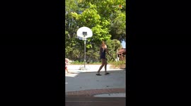 'When Life Hits You in the Face - Funny Basketball Fail Leaves Toddler Crying'