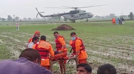 Union Minister conducts aerial survey of flood-affected areas in central India