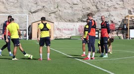 France: German Goalkeeper Alexander Nuebel at AS Monaco Training Session In La Turbie