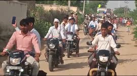 Salute to Indian Army martyr jawan and full of devotion in Rajasthan