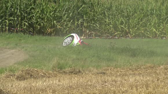 Oops! Rally cars in Belgium miss a bend then reverse straight into a canal