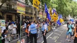 India embassy in London draws diverse anti-government protesters on Independence Day