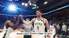 WTF?! Did Brook Lopez TURN INTO Giannis Antetokounmpo?!