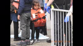 Just some of the children which where brought safely into Dover today