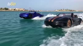 Check out the car that drives on water - or is it just a boat pretending to be a car?