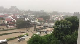 Flash flood in Dunearn Road, Singapore