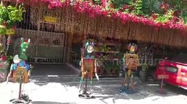 Creative pensioner, 70, makes colourful moving toy robots from trash