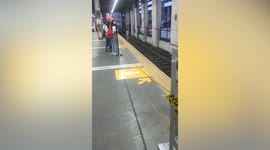Foreign man arrested after running naked along subway tracks in Philippines