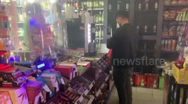 Disco in a Berlin corner store while clubs are closed due to Covid-19 in Germany