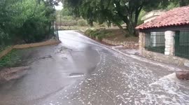 France: Severe thunderstorm causes flooding in Pignans