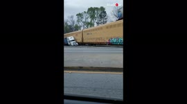 'INTENSE Aftermath of a Train's VIOLENT COLLISION with Semi-Truck'