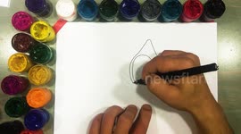 Drawing a girl Masha for children