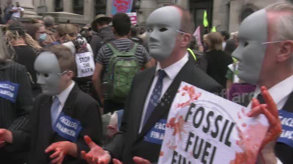 Extinction Rebellion rampage through London's Financial District
