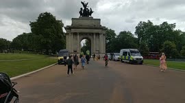 Anti lockdown Protesters gather at Hyde park corner