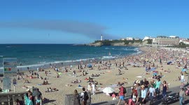 Forest fire in Seignosse seen 50km away, as far as Biarritz
