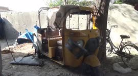 Aftermath of US drone strike in Afghanistan's Nangarhar province