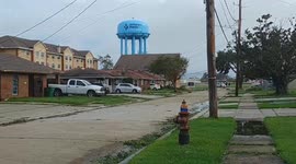 The morning after Hurricane Ida hit Metairie, US