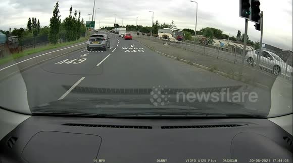 Hit and Run Caught on Dashcamera