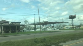Hurricane Ida shred gas stations to barebone