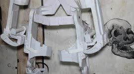 Fine Art Student Makes Exoskeleton suit from Electronic Waste