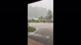 Hurricane Ida drenches Statesville, US