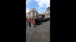 Topless protesters  out side bank of England. EXTINCTION REBELLION