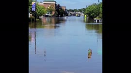 US: Cars Left Submerged On Flooded Streets After Ida Batters Northeast 3
