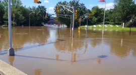 US: Cars Left Submerged On Flooded Streets After Ida Batters Northeast 2