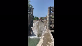 waterfall jump chest