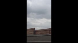 Spitfire Aeroplane Narrowly Misses Bird as it Flys over residential area