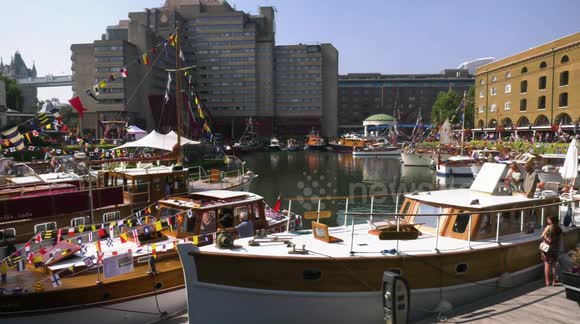 Dunkirk Little Ships on Display at St Katherine Dock Classic Boats Festival in London