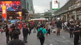 Thousands join protest demanding prime minister's resignation in Bangkok, Thailand