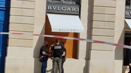 Robbery in the jewelery Bulgari,Paris, Place Vendome. 7sept2021.