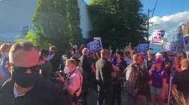 Canada: Protest Against Justin Trudeau And Vaccine Passport In London, Ontario