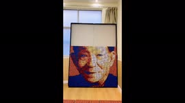 Man uses 1,200 Rubik's Cubes to form portrait of China's 'father of rice'