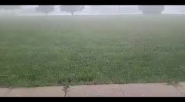 US: Line Of Thunderstorms Bring Large-Sized Hail And Strong Winds To Wisconsin