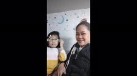 Mother and daugther bonding..tiktok video and i love it.. she is so cute