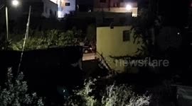 Israeli soldiers patrol at Araba plain during a military operation